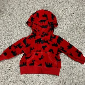 Carter’s red animal hoodie